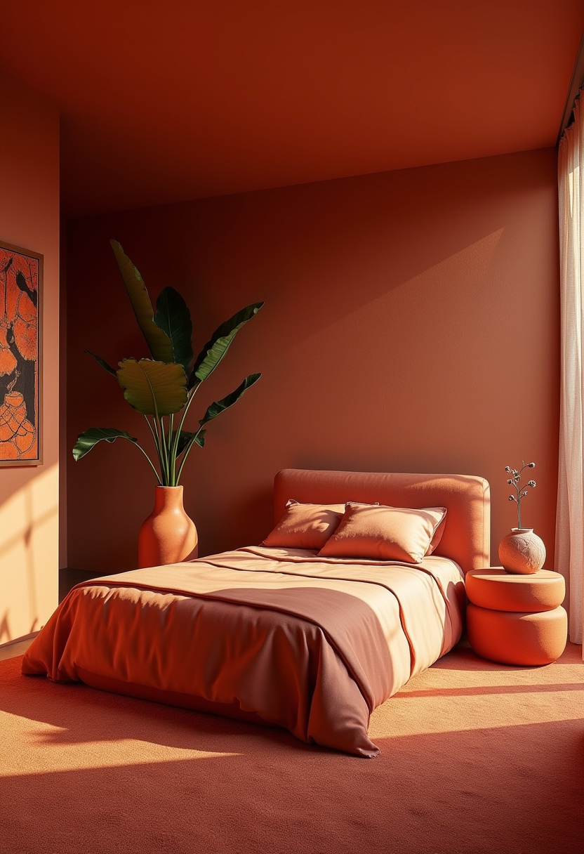 Terracotta Bedroom Ideas 26