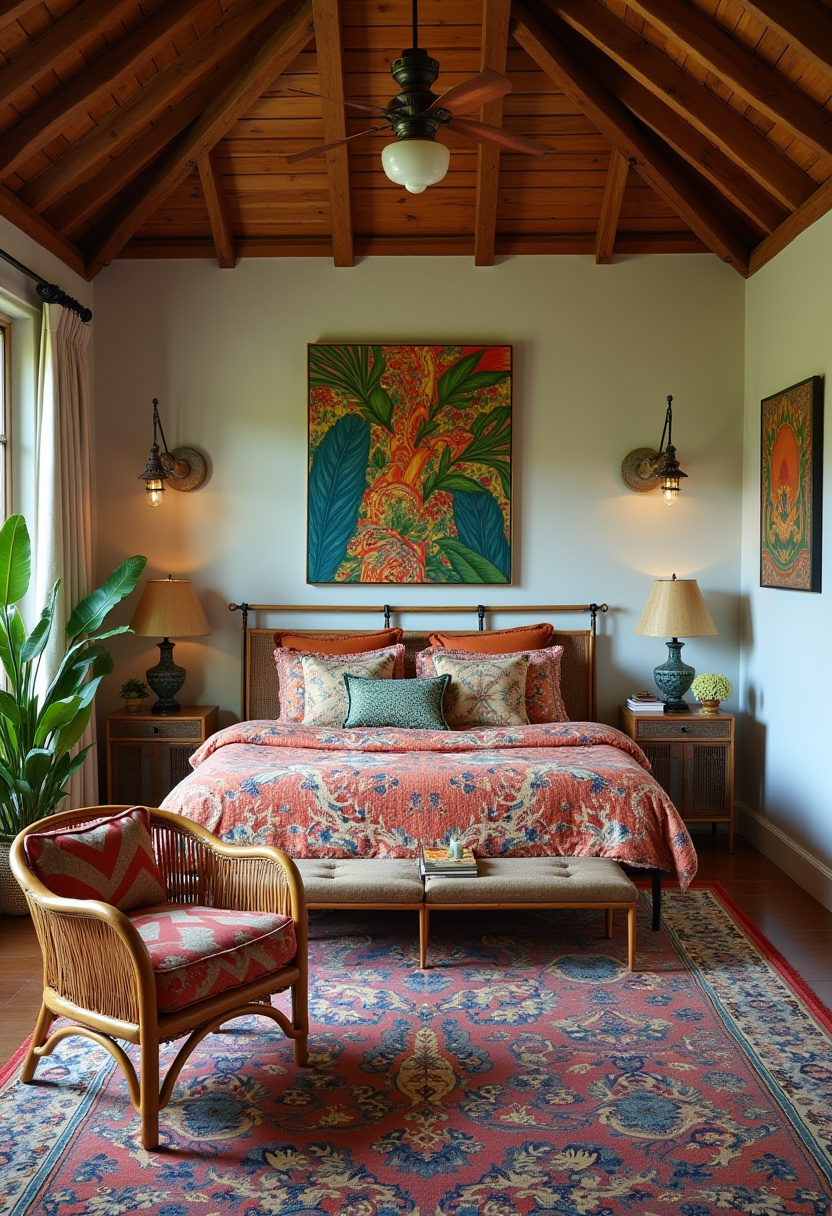 Tropical Bedroom Decor 13